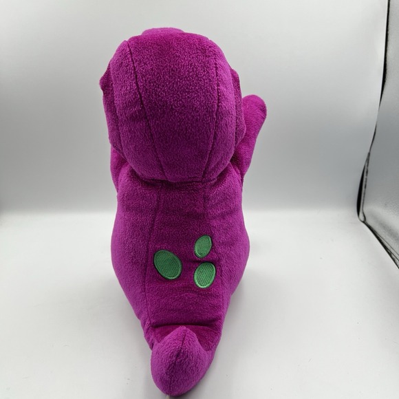 Vintage Fisher Price Mattel Barney 2001 Interactive Plush Works Talks Lights Up - Picture 6 of 12